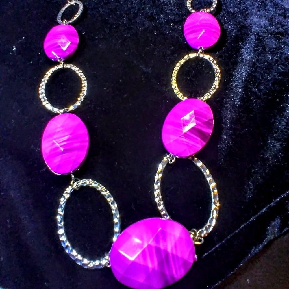 Beautiful Purple Beaded Necklace
